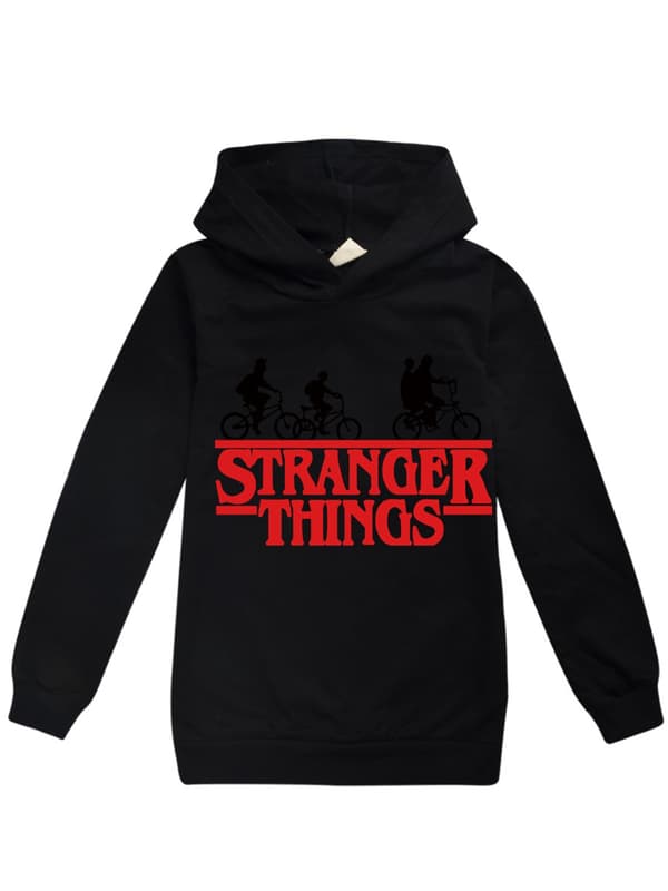 Stranger Things Hettegenser Genser Pullover Høst/Vinter Grå-FO-