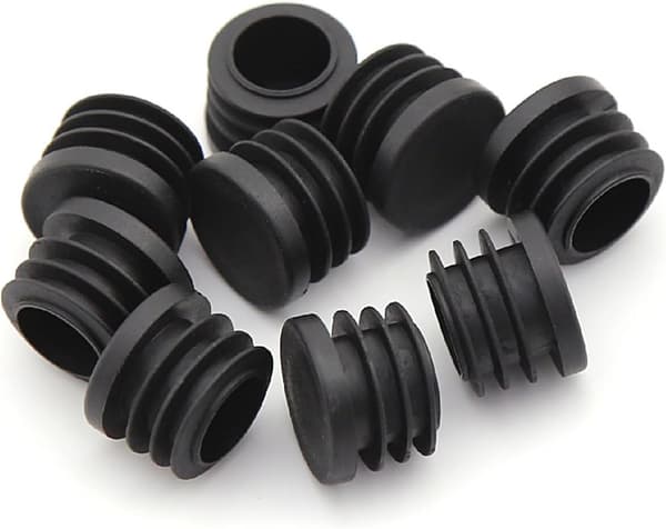 16mm plastikhætter, runde rør-beskyttere, indvendige endekapper til stole-, skrivebords- og bordben samt møbelrør, 20 stk.