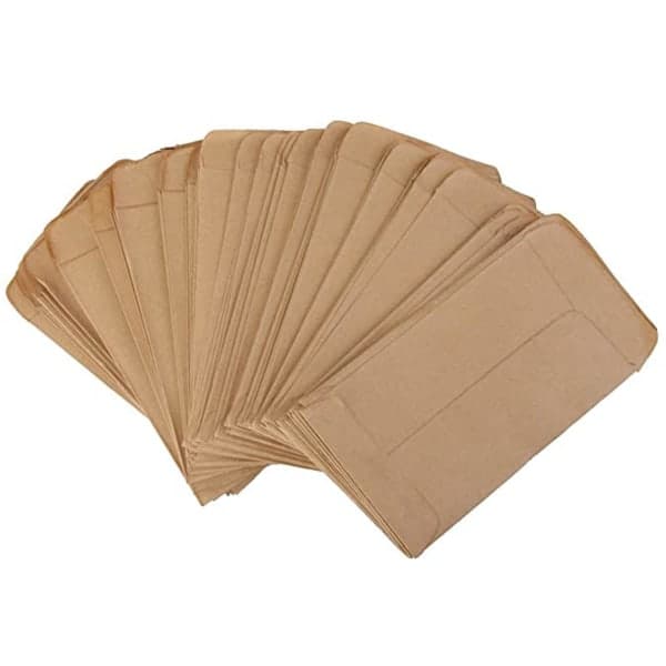 100 st Vintage Kraftpapper Fröpåse