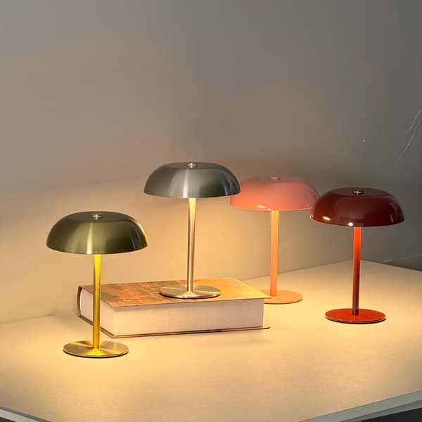 Modern Sladdlös Uppladdningsbar LED-bordslampa för läsning, kontor, studierum och sovrum 1PC Blk