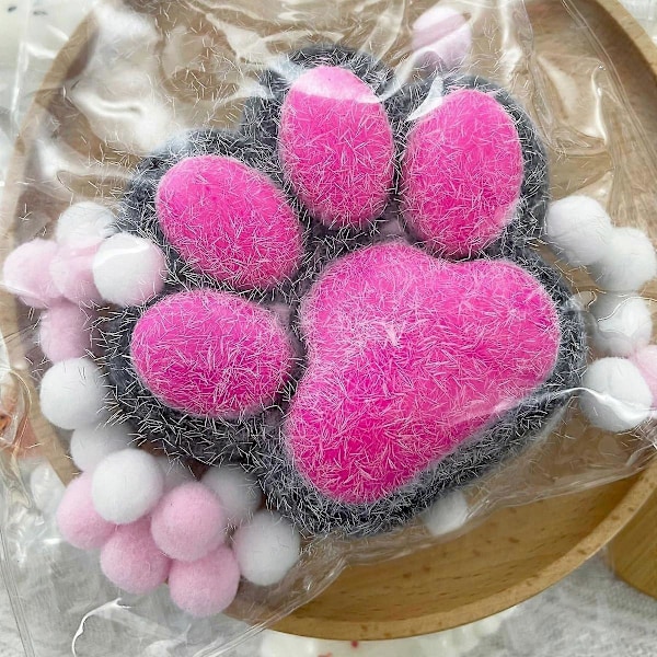 Taba Squishy Stor Katt-Tass Silikonklämleksaker för Stresslindring, Katt-Tass Jätte Tass Squishy Sensorisk Leksak - Perfekt Black
