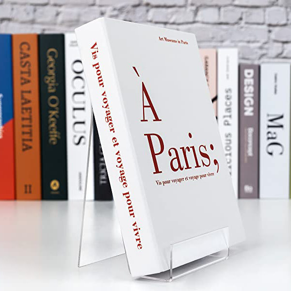 5-pack Akryl Bokstöd, Transparent Bokdisplayställ