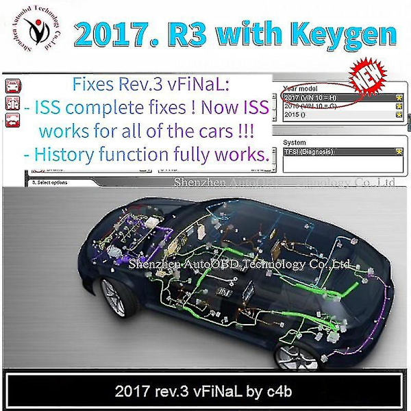 2024, 2023 Ny VCI VD TCS Pro Plus 2021.11 med Keygen Diagnostiskt Verktyg för Delphis Bilar/Lastbilar OBD2 Scanner