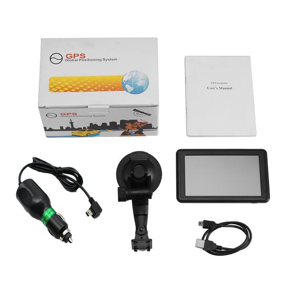 7-tommer bil GPS-navigator med holder, biltilbehør-FO-