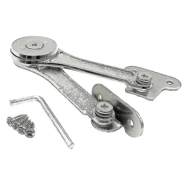 2 Pcs Heavy Duty Lid Support Hinges Soft Close Folding Lid Support Hinges Hold Lid Open for Cabinet-FO-
