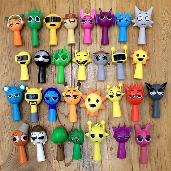 24-dele Sprunki Anime Figur Sæt - PVC Incredibox Actionfigurer-FO-