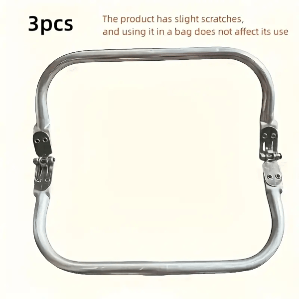 3-pack silverfärgade aluminiumklämmor för väskor, smycken, scrapbooking 30cm Silvery