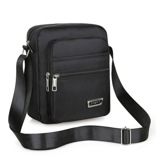 Herr Crossbody-vesker Axelreimveske SVART 4 DRÄCKDRÅGOR 4 DRÄCKDRÅGOR svart black 4 zippers-4 zippers