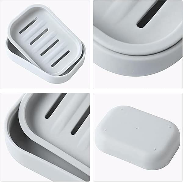3-pack Soap Dishes with Drainage Holes, Soap Dish, Soap Holder-FO-