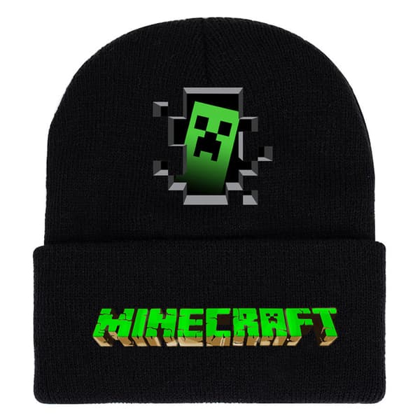 Minecraft Strikket Hue til Drenge, Julegave-FO-