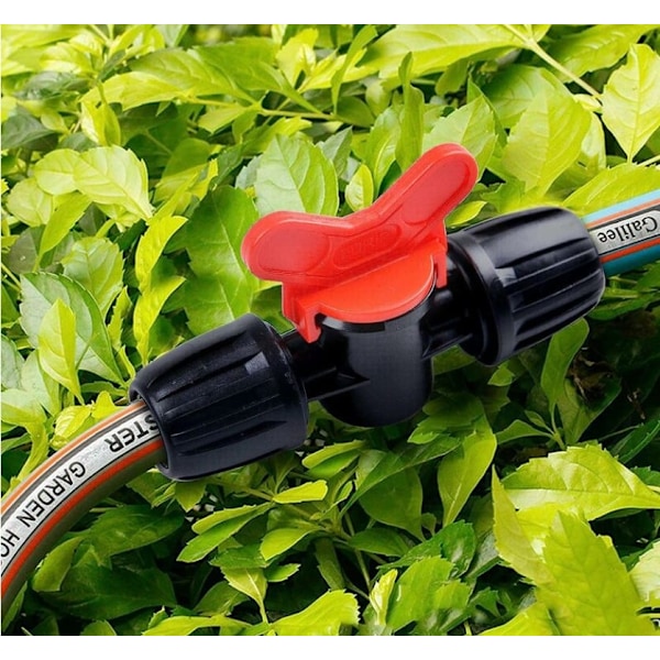 20 stk. Dryp Switch Ventil PE Vandingsslange 16mm Låsbar Spids Kobling Ventilforbindelse Spids Slange Haveventil - On/Off-KK-