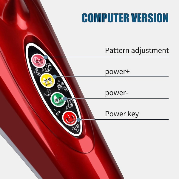 Elektrisk Dolphin Massager Ryggmassage Hammer Vibration Infraröd Stick Roller Cervical Body Massag Type A