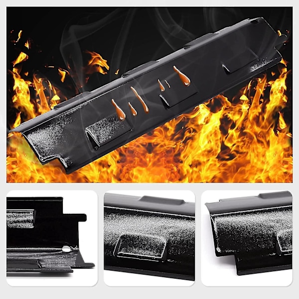 sysy Gftime 37cm varmefordeler tilbehør til Char-broil, Campingaz, Fire Mountain, Cclife, Landman [DB]