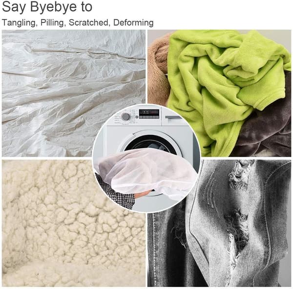 OTraki XXL Tvättväskor 90x110cm 2-pack för stora tvättar