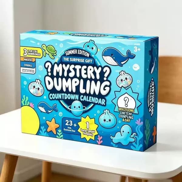2026 New Squishy Bun Bao Bun Mystery Advent Calendar (24 RANDOM Dumplings)-FO- D