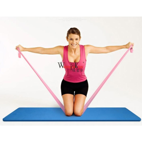 Träningsband - Gummiband för stretching och mångsidig träning Pink Rosa