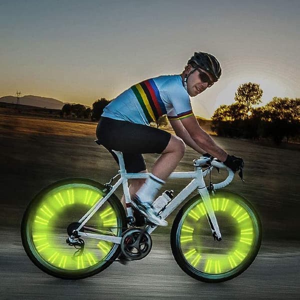 Cykelreflekser, 48 dele cykeltilbehør reflekser, 360° synlighedsreflekser, cykelrefleksclips, reflekterende eger,-FO-
