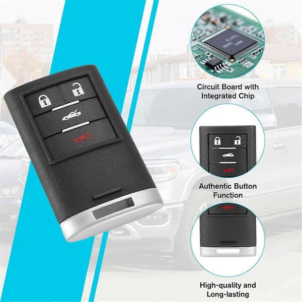 Car Key Remote Keyless Entry Compatible with Chevrolet Corvette 2008-2013 15-FO- 15 ABS