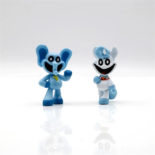 8-delt Smilende Væsner PVC CatNap Figur Legetøjssæt