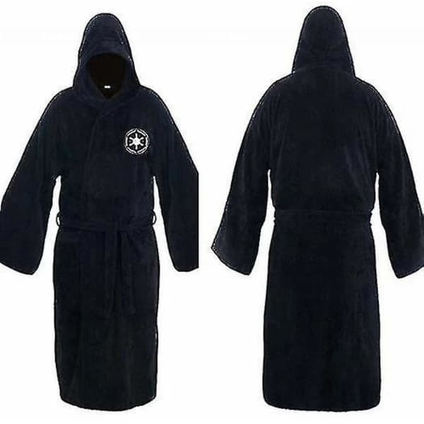Star Wars Morgenkåbe Jedi Sith Hætte Morgenkåbe Kappe Julegave sort-FO-