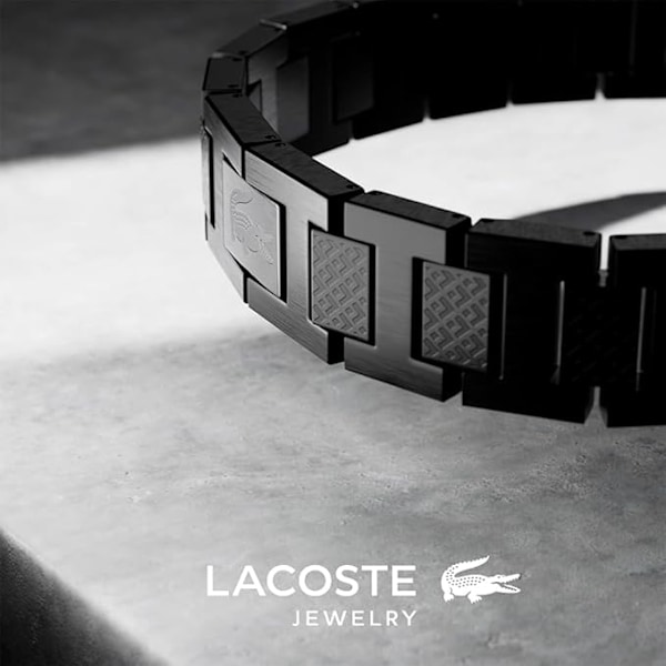 (Labor Day Special!) Collection Link Armbånd i Rustfrit Stål Udsmykket med Petit Piqué-mønster - Fås til Ham og Hende black