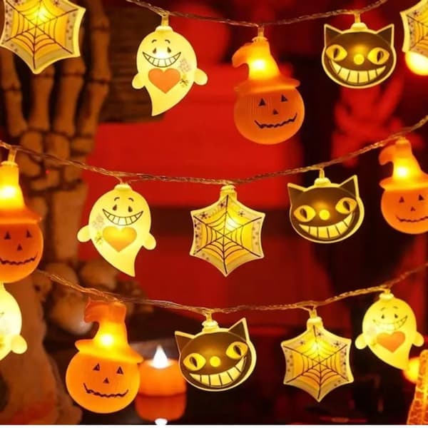 Halloween-valosarja pelottavilla hahmoilla sisä- ja ulkokäyttöön LED Lights