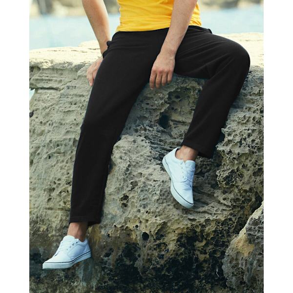 Fruit Of The Loom Miesten Kevyet Collegehousut / Verryttelyhousut 2 Musta-PO- Black 2XL