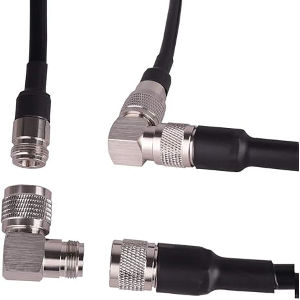 4 kpl N-tyypin kulmaliitin N-uros - N-naaras -adapteri C-LP-