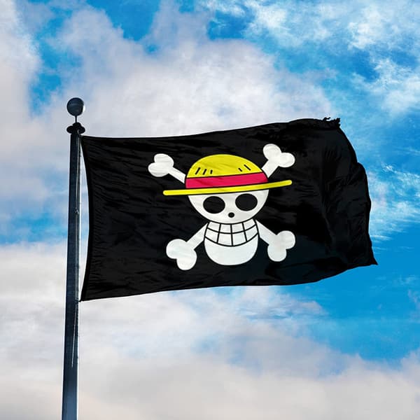 SKY FLAG Pirate Monkey D. Luffy Skull Flagga 60*90CM Polyester St-FO-