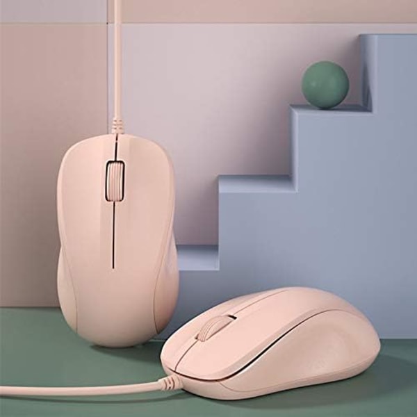 USB Stille Kablet Datamus, Lett å Klikke for Kontor og Hjem, 1200DPI, Avansert Bærbar, Kompatibel med Windows PC, Laptop, Stasjonær, Notebook