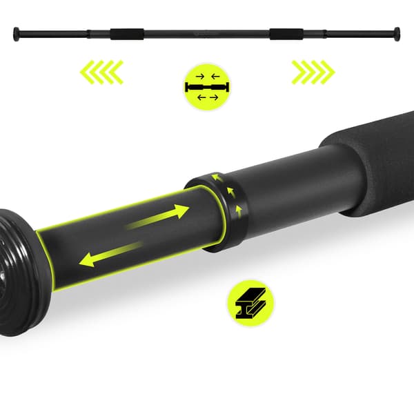 HyperMotion justerbar pull-up-stang 80–130 cm, 150 kg, sort-FO-
