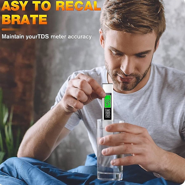 3-i-1 TDS Vattenkvalitetstestare Hög Precision Digital Vattentestkit för Dricksvatten Vattentestare Integrerad-KK-