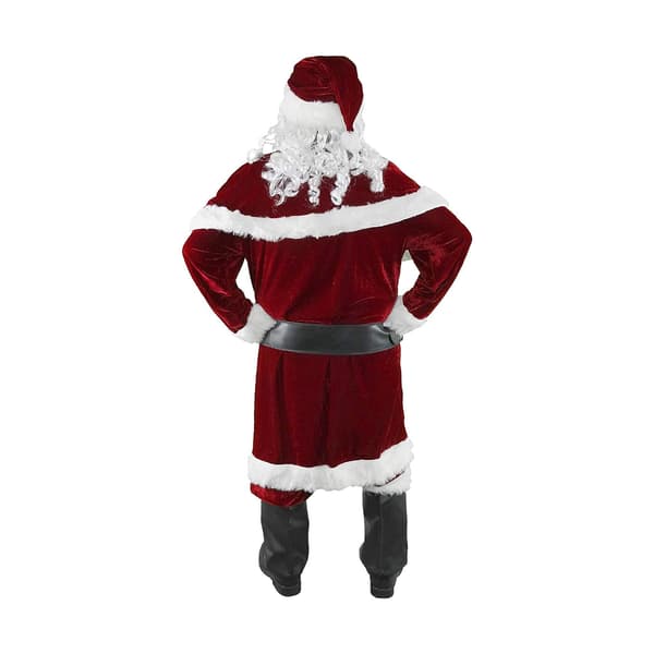 Jultomtekostym för män 12-delars set för julfest cosplay-FO-