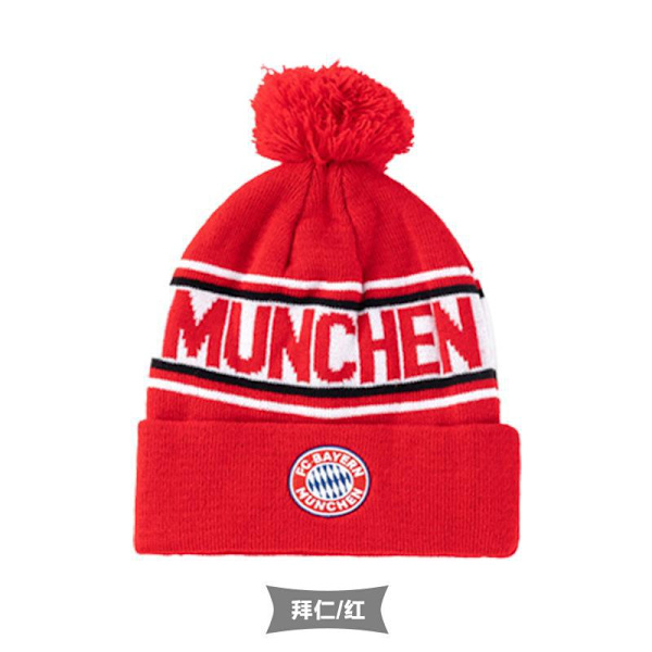(Bayern München) Jalkapalloklubin pipo talvihattu red
