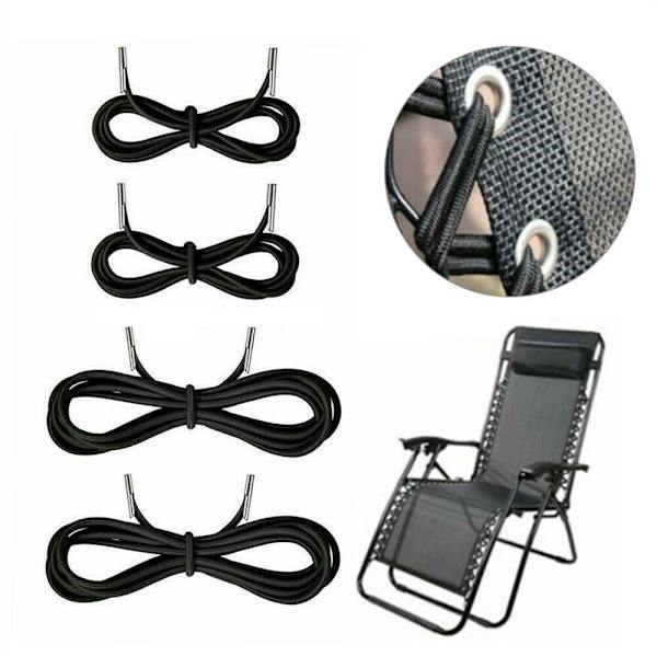 8 stk. Foldestol Solseng Tilbehør Elastisk Fastgørelse Bungee-LP-
