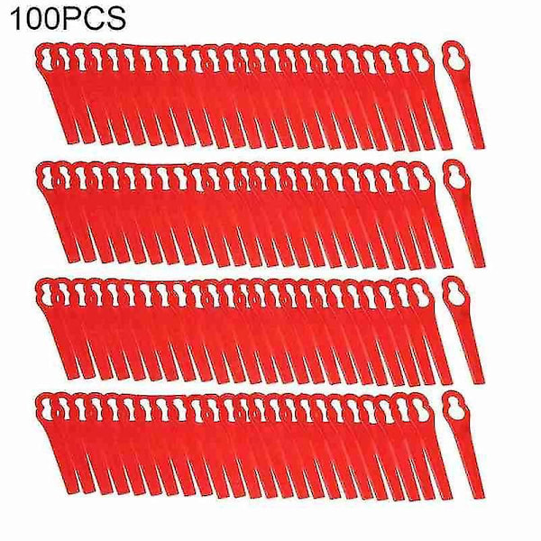 100 Stykker Erstatningstrimmer Einhell Plast Have Plæne Spids Klipper Græs Einhell Havearbejde-FO- Red