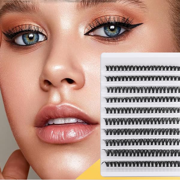 200 Cluster Eyelashes - Voluminous and Natural Look