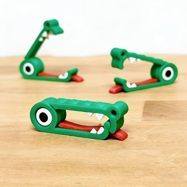 1/3 stk. Krokodille Kabel Organizer Klips - Bedårende Form, Kompakt Ledningsstyring-FO-