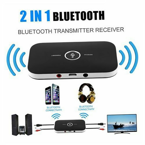 2-i-1 Bluetooth-sändare och -mottagare Trådlös TV Stereo o Adapter