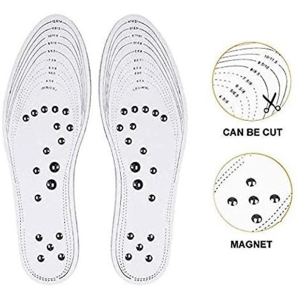 Viktminskning inläggssula fotmassagerare, magnetisk terapi