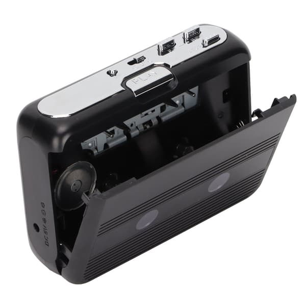TON007B Bærbar Kassetteafspiller Mini Stereo Bluetooth Kassetteafspiller med 3,5 mm Jack til Højttaler Biler Sort-FO-