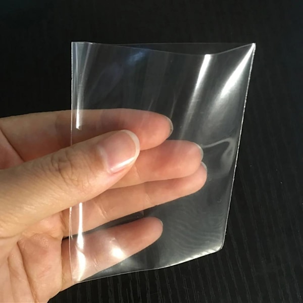 100-pak - Plastlommer / Kortlommer til Samlekort Transparent Transparent