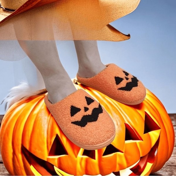 Halloweentofflor Pumpa Tofflor 43-44