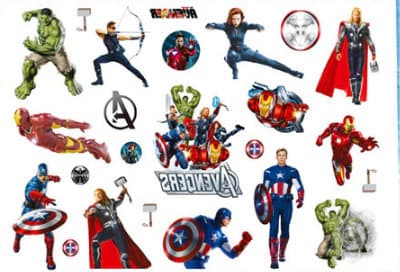 Avengers Børnetatoveringer – 15 Superhelte Motiver til Børn-FO-