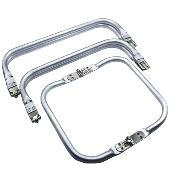 3-pack silverfärgade aluminiumklämmor för väskor, smycken, scrapbooking 18cm Silvery
