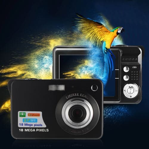 HD TFT LCD digitalt kamera oppladbart brennvidde 1080p Cam-FO-