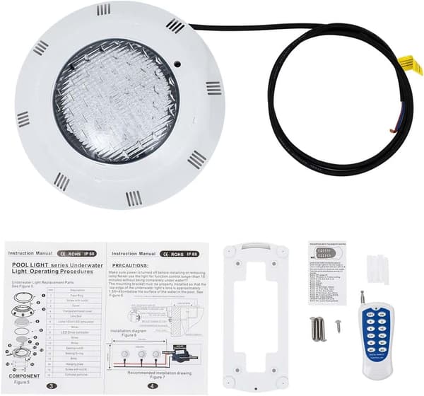 Underwater Pool Spot 45W 450LED RGB Pool Light Lighting 12VF5--FO-