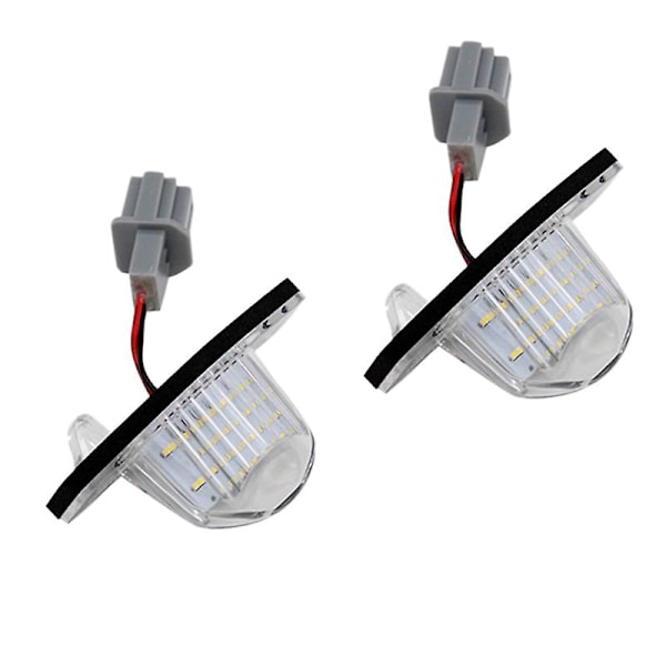 2x Felfria LED-registreringsskyltslampor för Honda Crv Fit Jazz Crosstour Odyssey