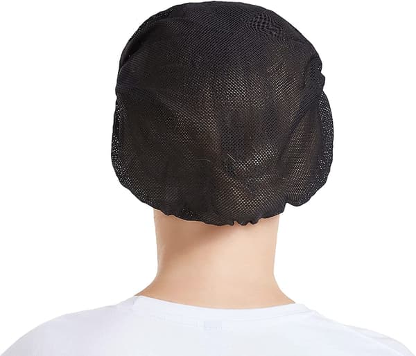 3 st kockmössa köksmatlagning kockmössa matservering hårförkläde (54-56cm), svart-FO-