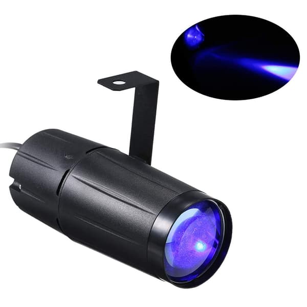 Diskokula pin Belysning LED scenbelysning Beam Spotlight Hal Klubb Party Bar DJ begivenhed Lysfarve: blå-FO-